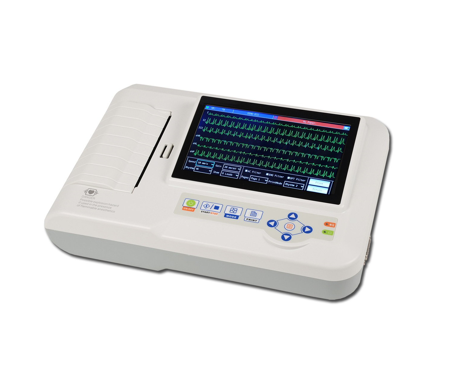 Electrocardiógrafo Contec ECG 600G 6 Canales