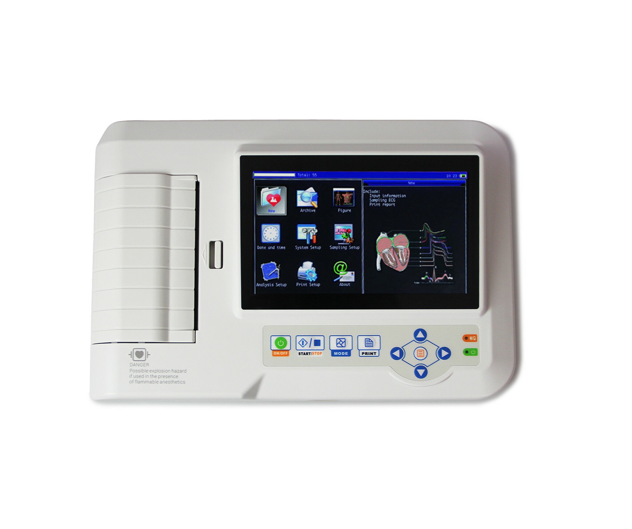 Electrocardiógrafo Contec ECG 600G 6 Canales - Imagen 2
