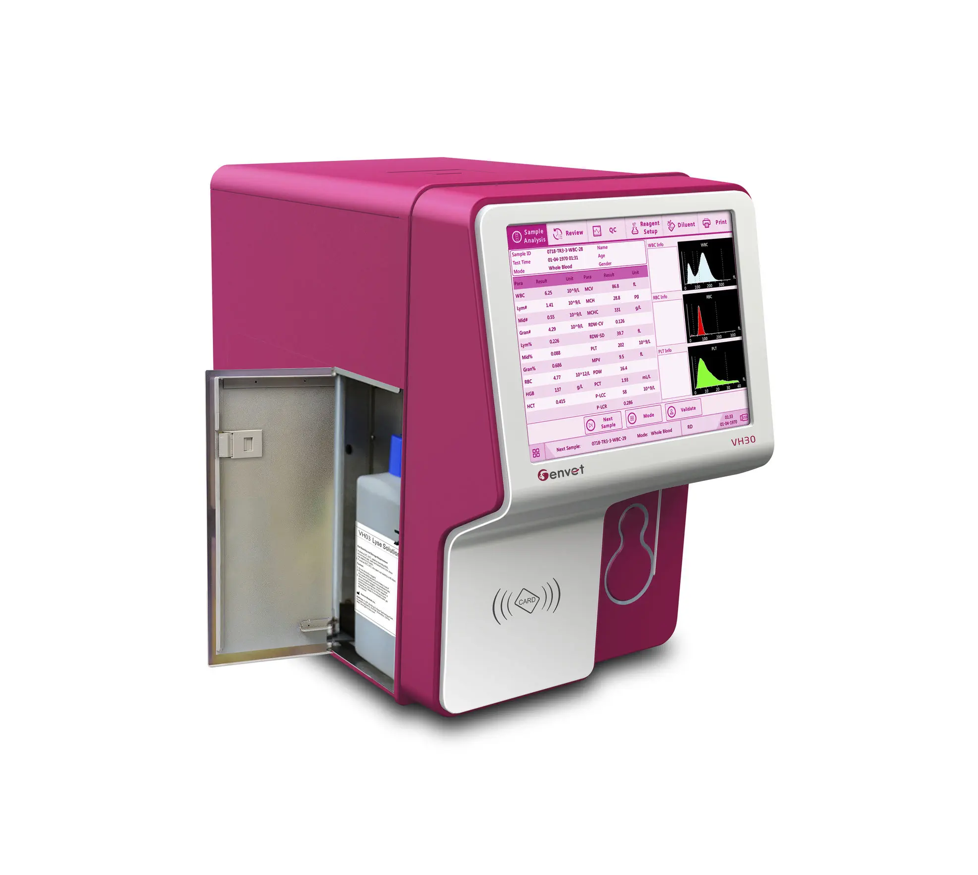 Analizador Hematológico / Hemograma Veterinario Genrui VH-30 - Imagen 2