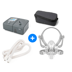 BIPAP ResPlus 30P Set completo incluye mascarilla a elección, manguera corrugada, humedificador