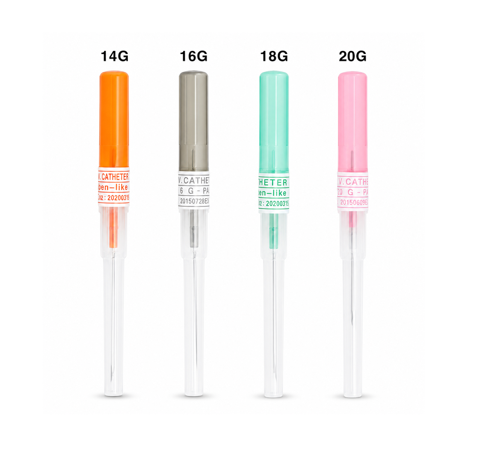 Bránulas / Catéter intravenoso tipo lápiz Leitner Medical 14G al 24G caja x 100 unid - Imagen 2