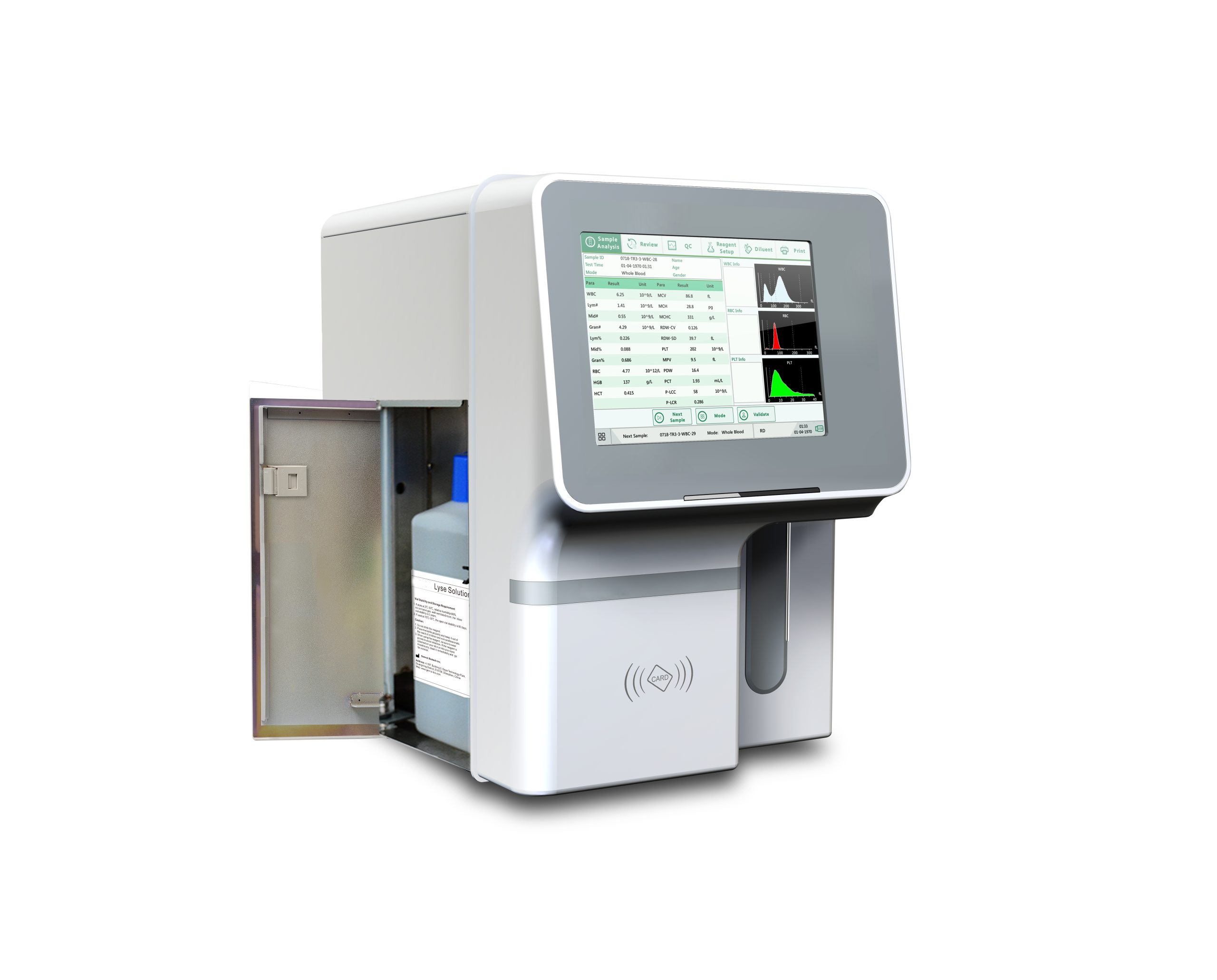 Analizador Hematológico / Hemograma Genrui KT-42