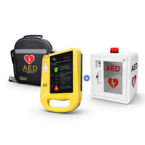 Desfibrilador Externo Automático DEA AED-7000 Certificado ISP Chile + Gabinete DEA luz y Alarma