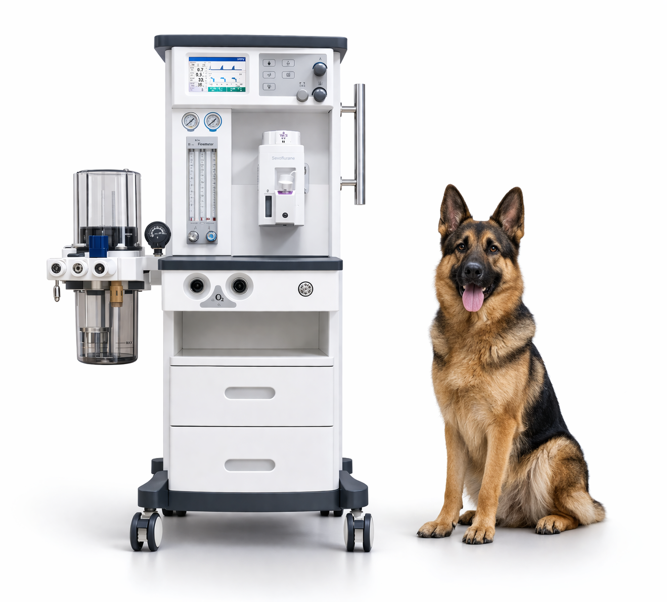 Máquina de Anestesia Veterinaria Superstar DM-6B Plus