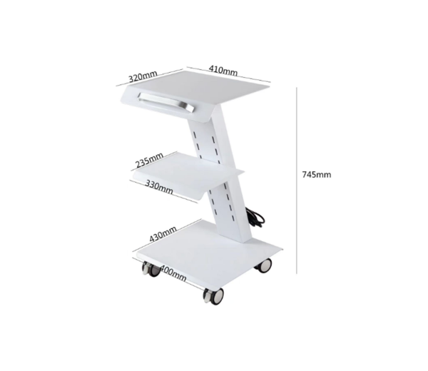 Carro de traslado tipo Z multiuso para equipos médicos - Imagen 4