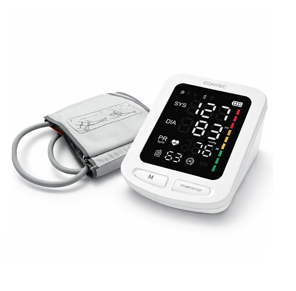 Tomador Presión Monitor de Presión Arterial Digital Contec 08E