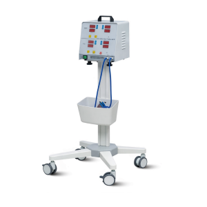 Monitor de Isquemia / Torniquete neumático Meditech HXY-D05 digital eléctrico con sistema bilateral (para 2 pacientes) incluye carro de traslado